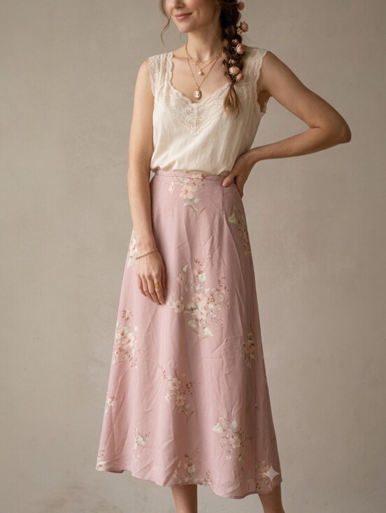 Laura Ashley Dresses & Skirts - Rare Vintage Laura Ashley Floral Maxi Skirt - Made in USA (Size US 4 / EUR 34)